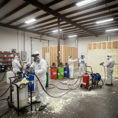 Regular workshops training for commercial spray foam insulation professionals