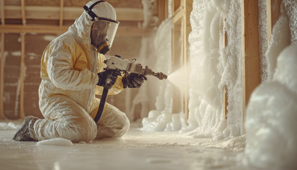 Spray Foam Insulation Application Team